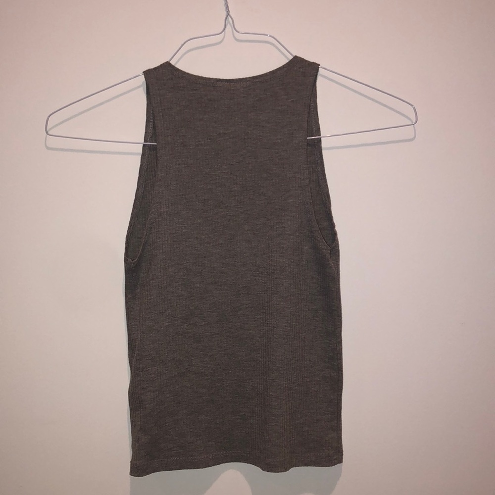 Gray Racerback Tank Top - Picture 3 of 3